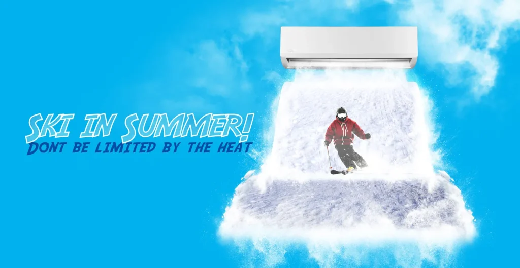 The thrill of skiing in the summer with Pakshoma’s magical booth!