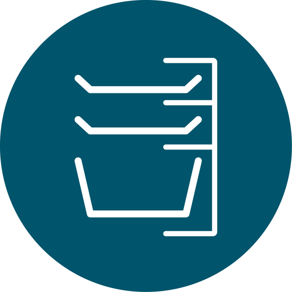 ایکون سه طبقه مجزا