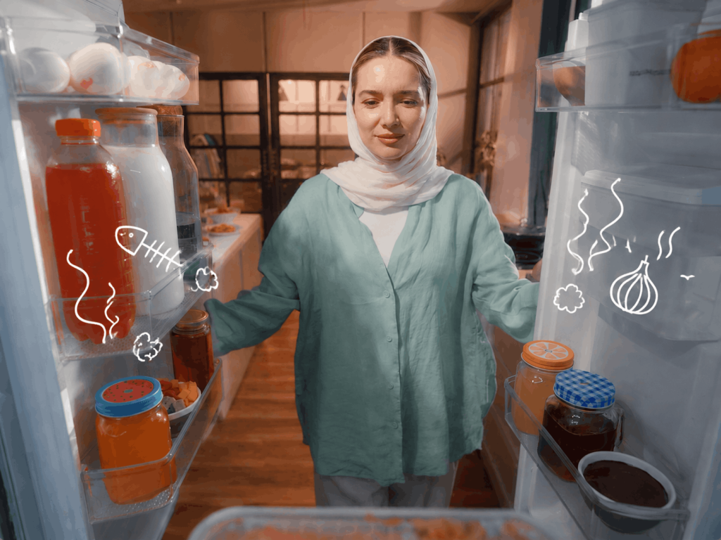 رفع بوی بد یخچال