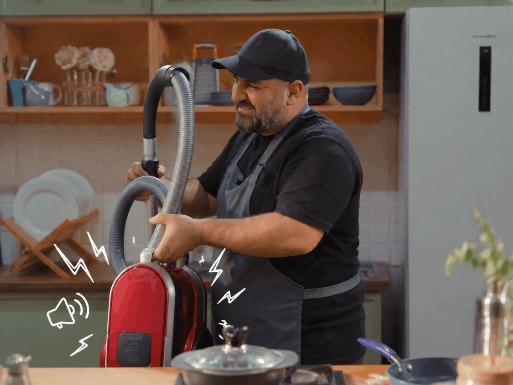 صدای زیاد جاروبرقی
