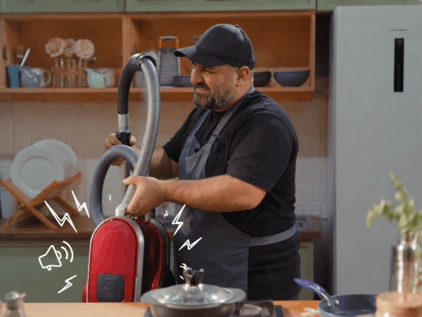 صدای زیاد جاروبرقی